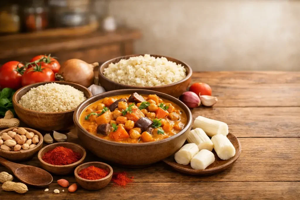 Recette africaine végétarienne : pondu et plantain 2 Recette africaine végétarienne | Top guide sain 2026